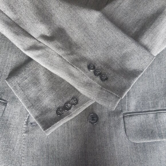 Jimmy's Gentiluomo Black & White Houndstooth Double Breasted Men's Jacket - Picture 6 of 15